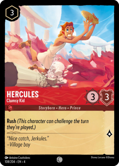 Hercules, Clumsy Kid