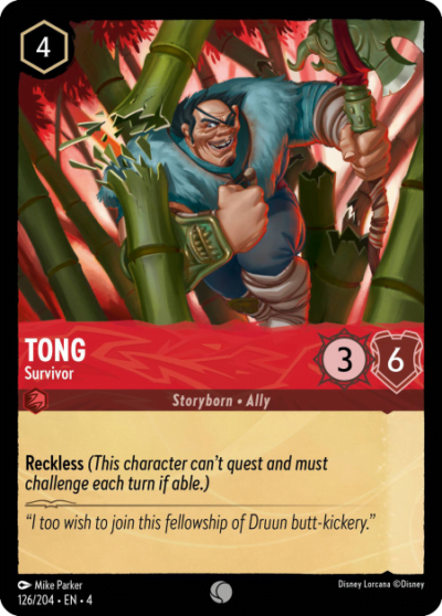 Tong, Survivor