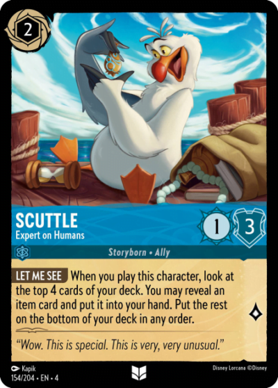 Scuttle, Expert on Humans