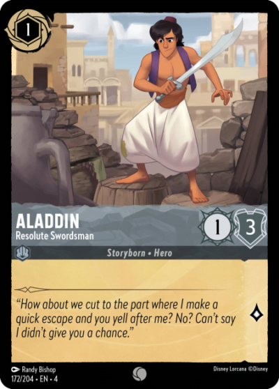 Aladdin, Resolute Swordsman