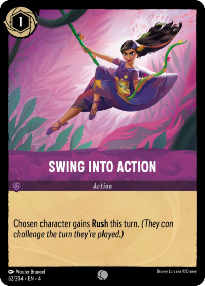 62.Swing into action