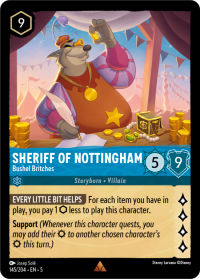 Sheriff of Nottingham,Bushel Britches