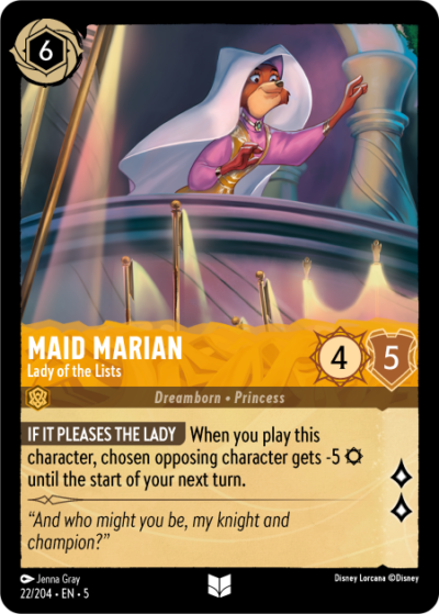 Maid Marian,Lady of the Lists