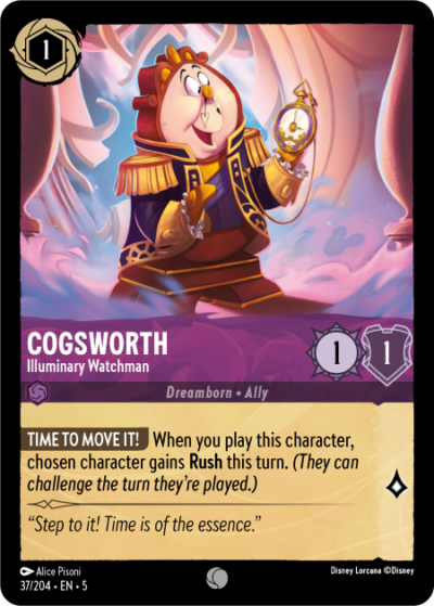 Cogsworth,Illuminary Watchman