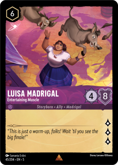 45.Luisa MadrigalEntertaining Muscle