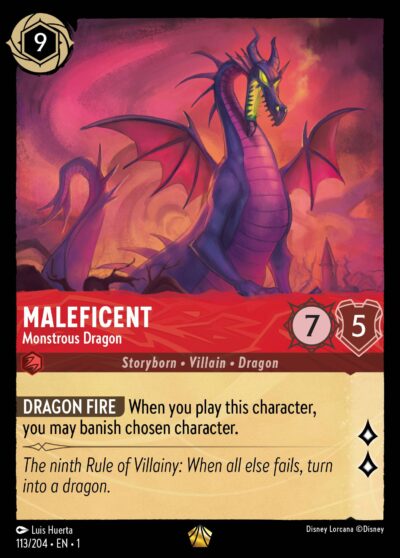 Maleficent, Monstrous Dragon