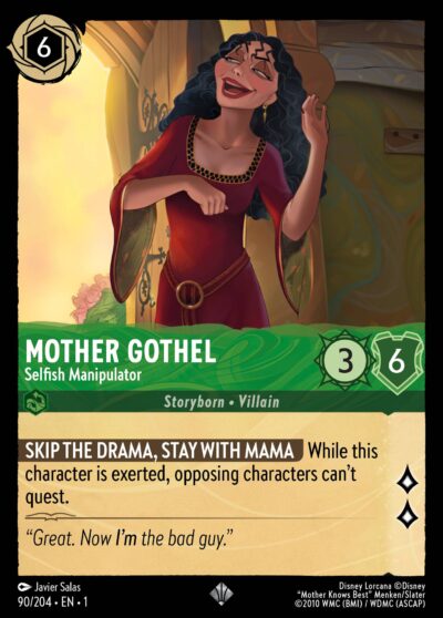 Mother Gothel, Selfish Manipulator