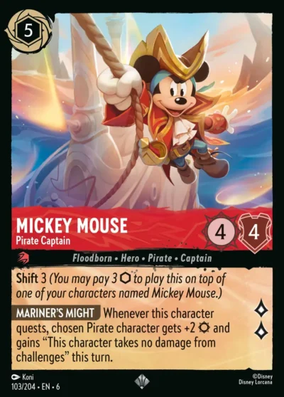 Mickey Mouse, Pirate Captain