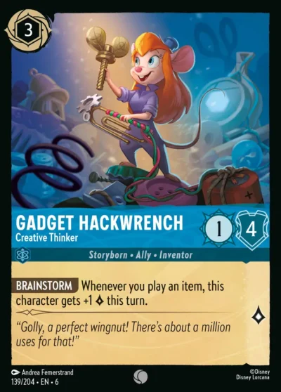 Gadget Hackwrench, Creative Thinker