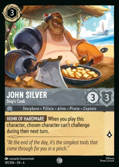 John Silver, Ship´s Cook