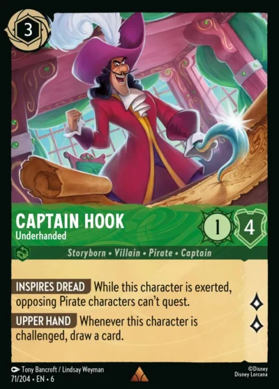 71.Captain Hook Underhanded