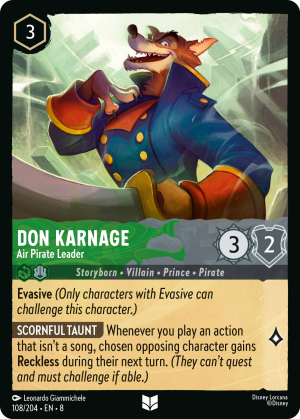 Don Karnage, Air Pirate Leader
