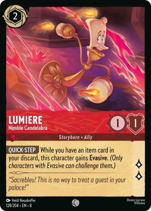 Lumiere, Nimble Candelabra