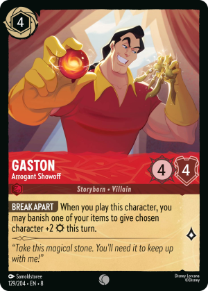 Gaston, Arrogant Showoff