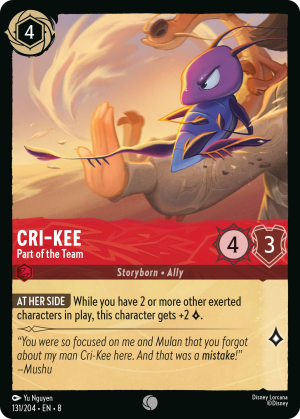 Cri-Kee, Part of the Team