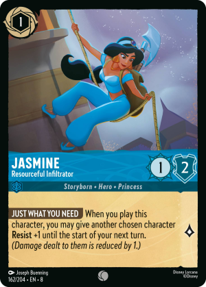 Jasmine, Resourceful Infiltrator