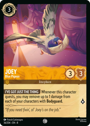 Joey, Blue Pigeon