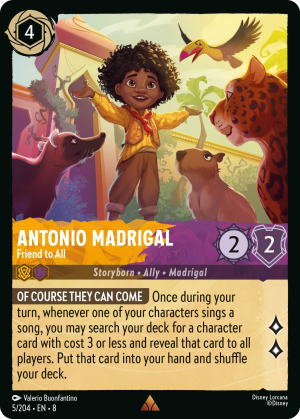 Antonio Madrigal, Friend to All