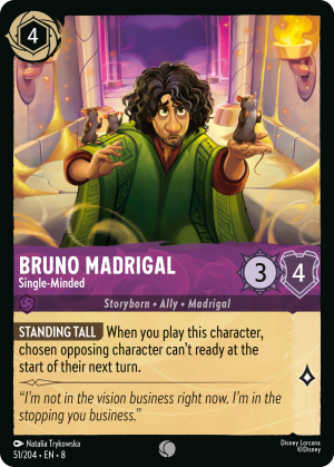 Bruno Madrigal, Single‐Minded