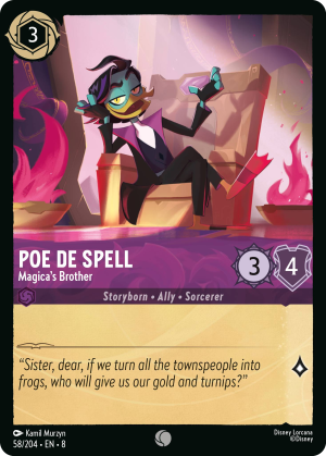 Poe De Spell, Magica's Brother
