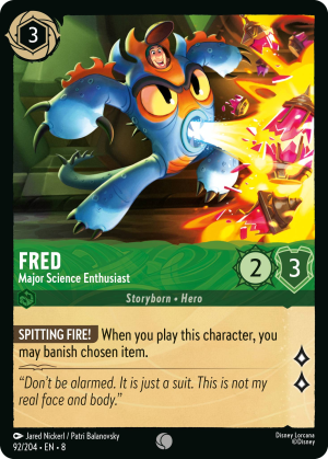 Fred, Major Science Enthusiast