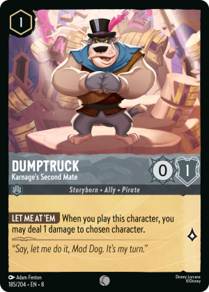 Dumptruck, Karnage's Second Mate