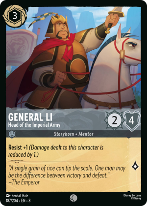 General Li, Head of the Imperial Army