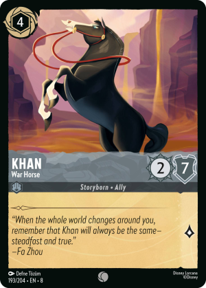 Khan, War Horse