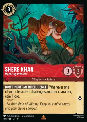 Shere Khan, Menacing Predator