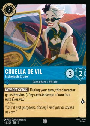Cruella De Vil, Fashionable Cruiser