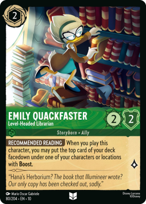 Emily Quackfaster, Level-Headed Librarian
